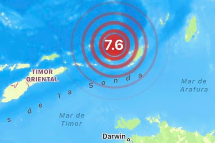 Sacude sismo de 7.6 a Indonesia