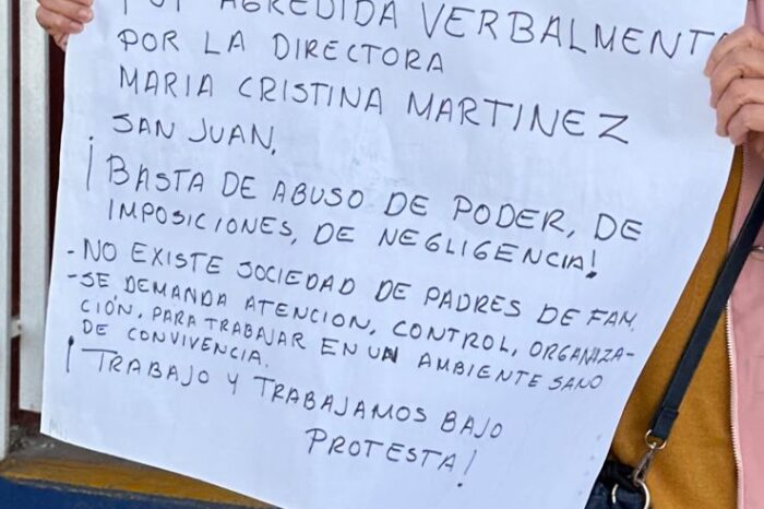 DENUNCIAN POR MALTRATOS Y MALOS MANEJOS A DIRECTORA DE LA ETI 47; PIDEN SU DESTITUCIÓN