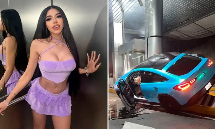 Yeri Mua sufre aparatoso accidente y destroza su Mercedes Benz