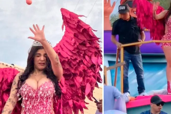 A huevazos reciben a Karely Ruiz en Carnaval￼