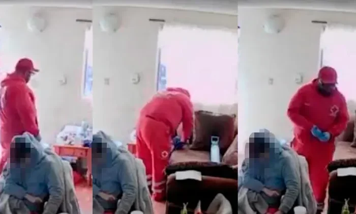 Video: Captan a paramédico de la Cruz Roja robando dinero a mujer muerta