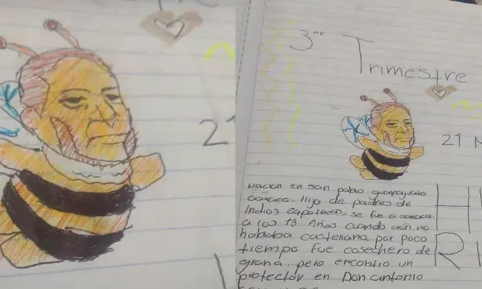 Dibujo de una niña de ‘Benito Abeja’ se vuelve viral￼