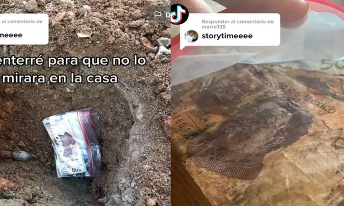 Ahorró para comprar un celular, enterró el dinero y se pudrió…￼