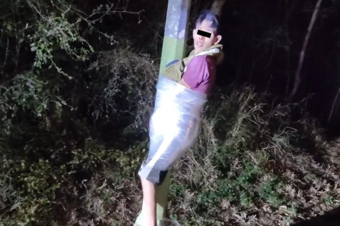 Vecinos golpean y emplayan a ladrón en Cadereyta Jiménez