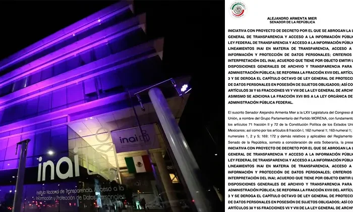 Senador de Morena propone desaparecer al INAI