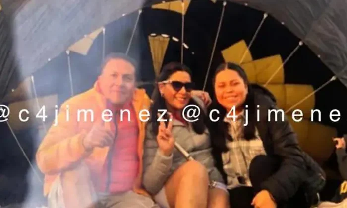 Esta es la última foto de la familia que iba en globo que se incendió y desplomó en Teotihuacán