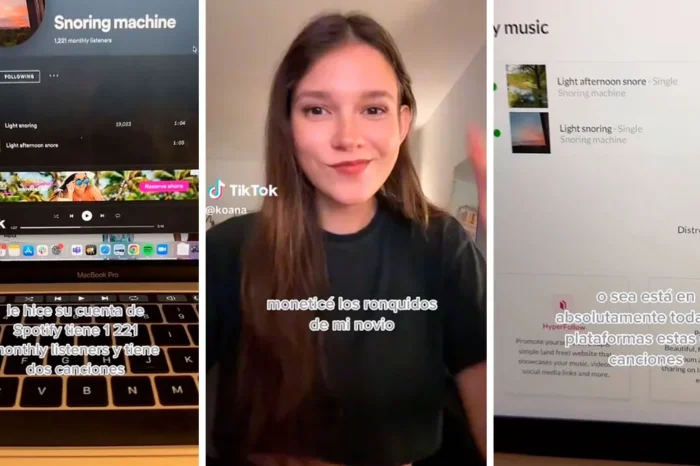 Le saca provecho a los ronquidos de su novio y gana dinero en Spotify