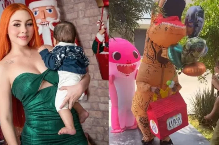 Mientras Santa Fe Klan le declara su amor a Karely Ruiz, Maya celebra a su hijo