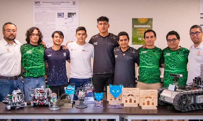 Obtiene la UAT primeros lugares en robótica 2023