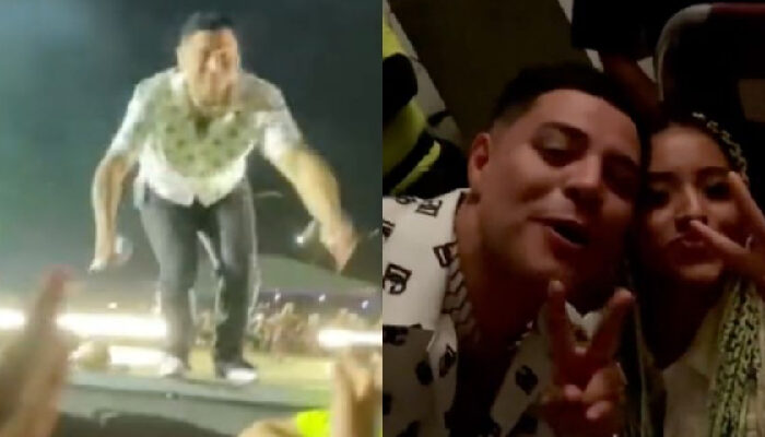 Eduin Caz se disculpa con una fanática que aplastó