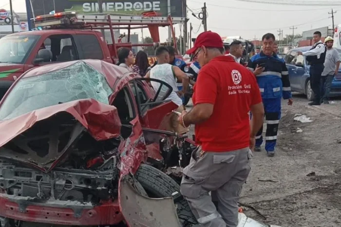 Muere bebé de 6 meses tras choque en Salinas Victoria