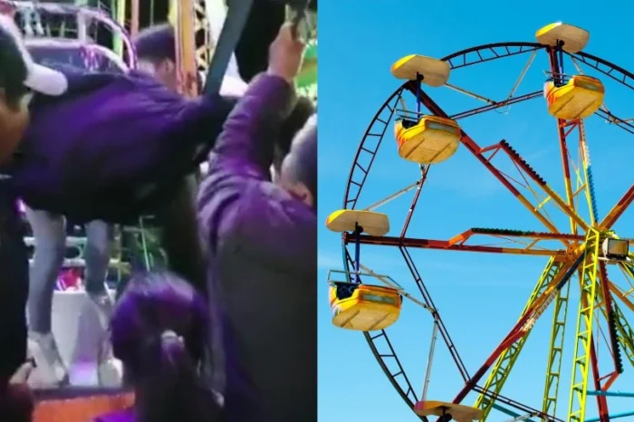 Niña queda atorada en rueda de la fortuna tras atorarse con su cabello