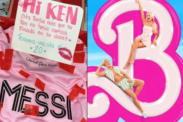 Sorprende a su novio con invitación a ver Barbie