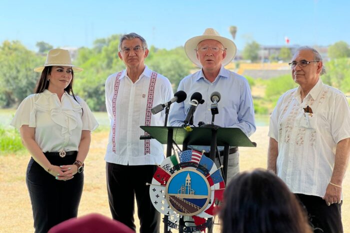 REFRENDAN GOBERNADOR DE TAMAULIPAS Y EMBAJADOR DE ESTADOS UNIDOS PROYECTOS BINACIONALES