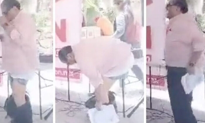 Diputado de Morena se queda sin pantalones durante discurso