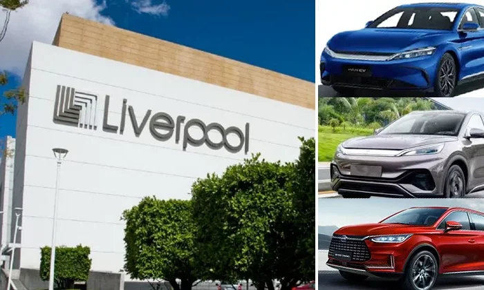 Liverpool vende autos eléctricos chinos en México; estos son los modelos