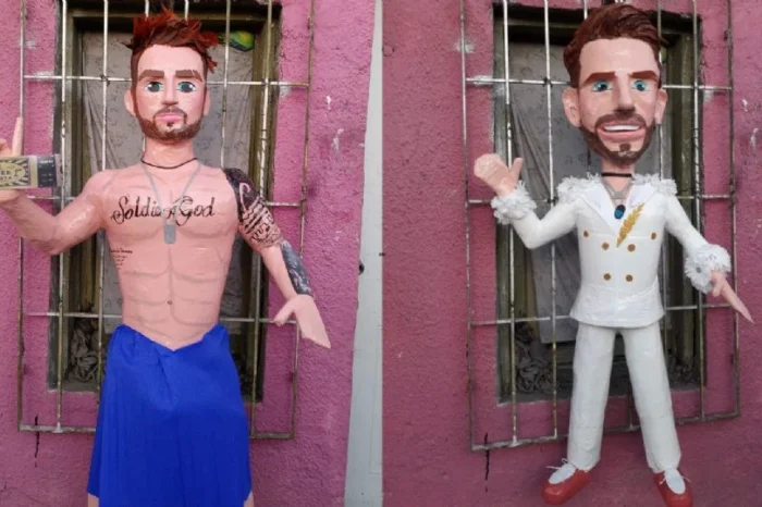 Crean piñatas de Nicola y Jorge de La Casa de los Famosos México