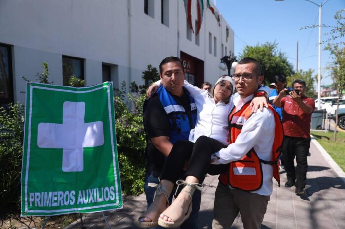 PARTICIPA NUEVO LAREDO EN SEGUNDO SIMULACRO NACIONAL 2023