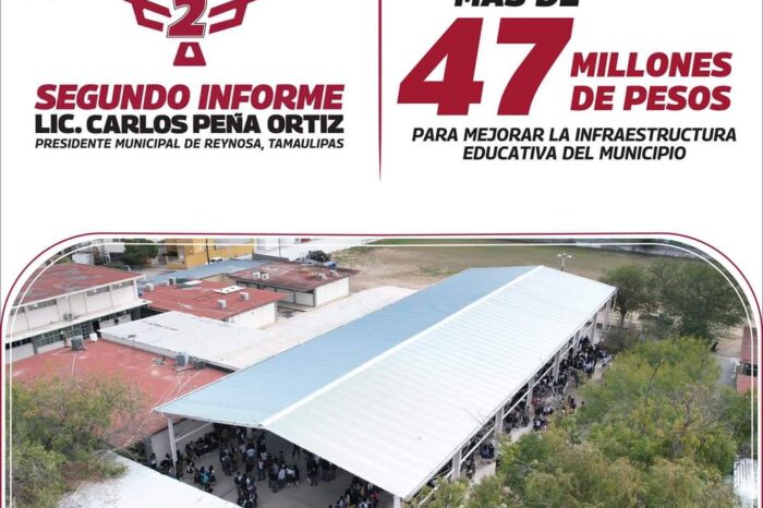 Más de 47 MDP transforman la educación en Reynosa
