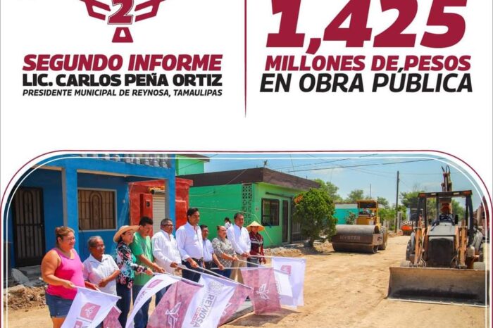 Presentó Carlos Peña Ortiz, millonaria inversión en infraestructura durante segundo año de labores