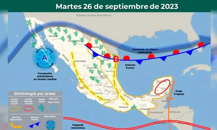 Habría intervalos de chubascos en Tamaulipas desde el martes: SMN