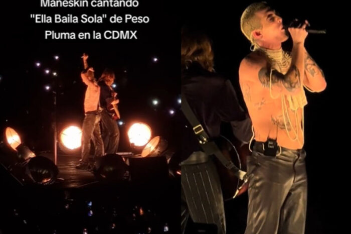 la banda italiana Maneskin sorprende a sus fans con "Ella Baila Sola" de Peso Pluma