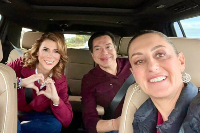 “¡Ya supérame!” Edwin Caz, vocalista de Grupo Firme, canta con Claudia Sheinbaum