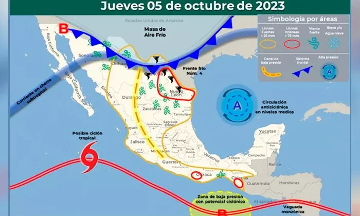Un leve frente frío refrescaría a Tamaulipas desde el jueves