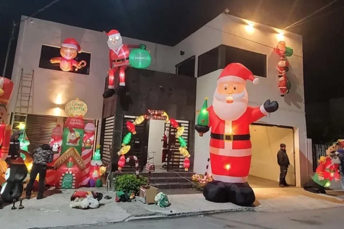 Se lucen y crean la casa más navideña de Nuevo Laredo