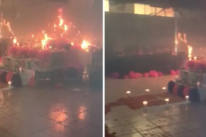 Se incendia altar de muertos en escuela de Matamoros
