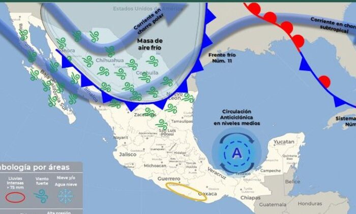Nuevo Frente Frío pondrá a Tamaulipas hasta en los 10 grados centígrados