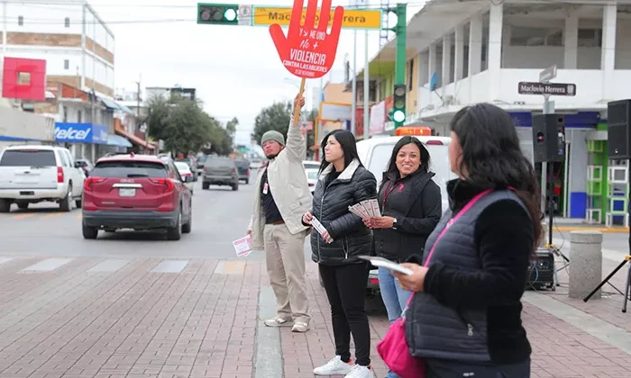 Difunde municipio de Nuevo Laredo información contra violencia de género