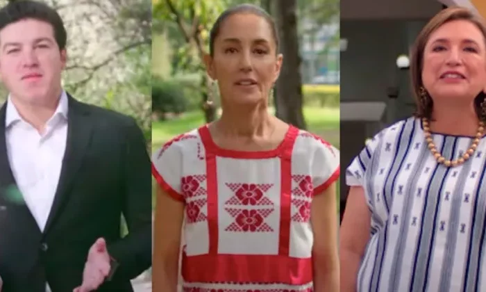 Así los números de Sheinbaum, Xóchitl y Samuel tras la primera semana de precampañas