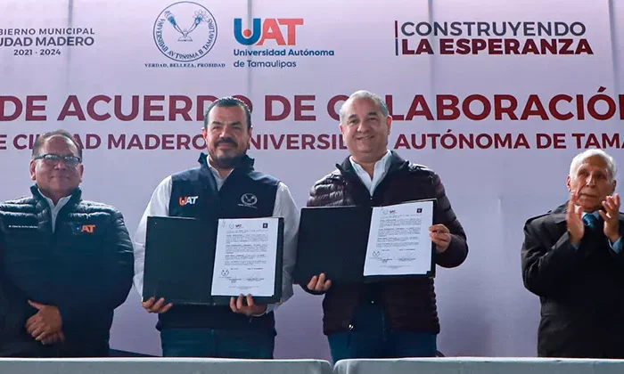 La UAT y municipio de Madero firman acuerdo