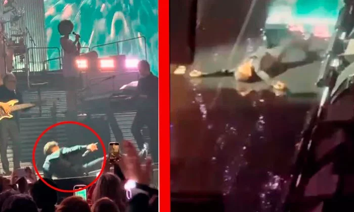 Así fue la caída de Luis Miguel en pleno concierto