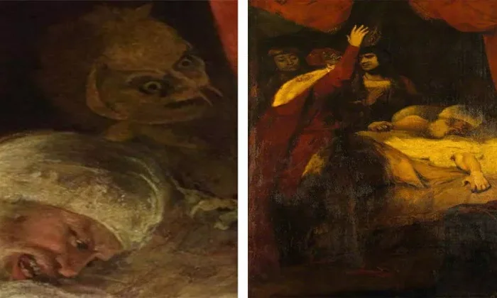 Descubren perturbador demonio durante restauración de pintura del Siglo XVIII