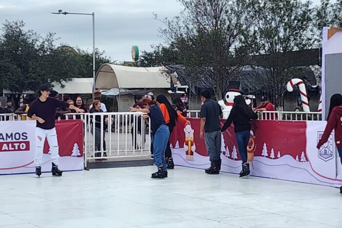Invita Alcalde Carlos Peña Ortiz a familias a disfrutar pistas de patinaje en Reynosa