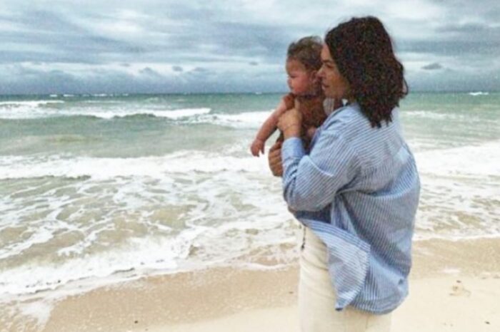 Yuridia muestra por primera vez el rostro de su hijo Benicio