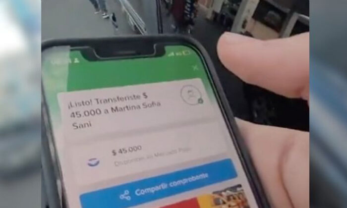 Joven ebrio le hace transferencia a su ex novia para que sepa que la ama