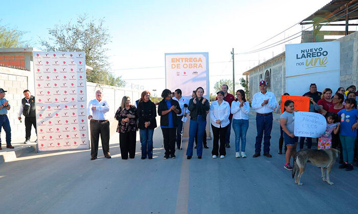 Entrega gobierno de Nuevo Laredo obras en la Francisco Villa