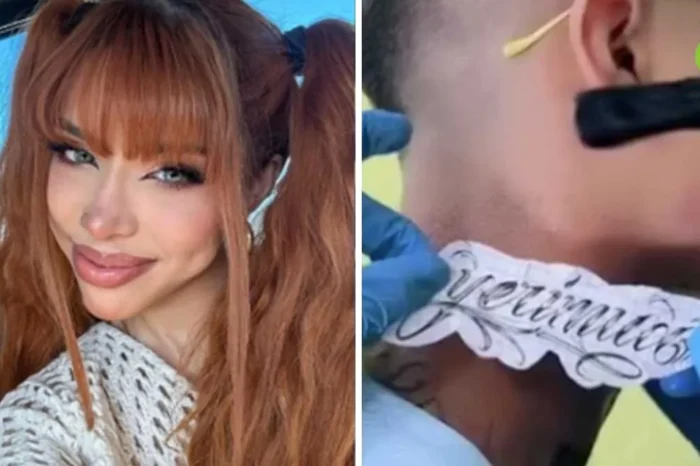 ¿La nueva Belinda? Fanático de Yeri Mua lleva tatuado su nombre