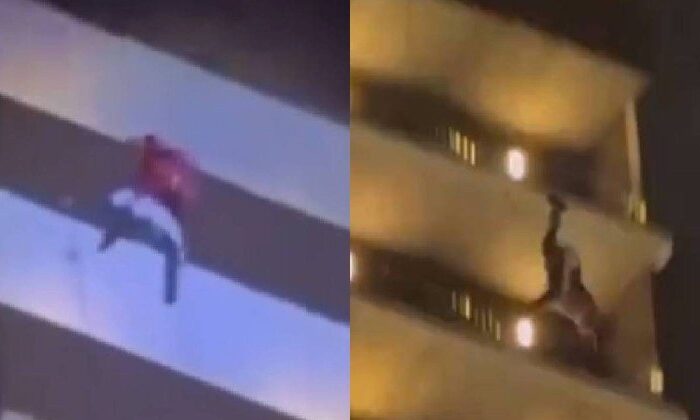 Santa Claus quería sorprender a niños, cae de edificio y muere frente a su hijo