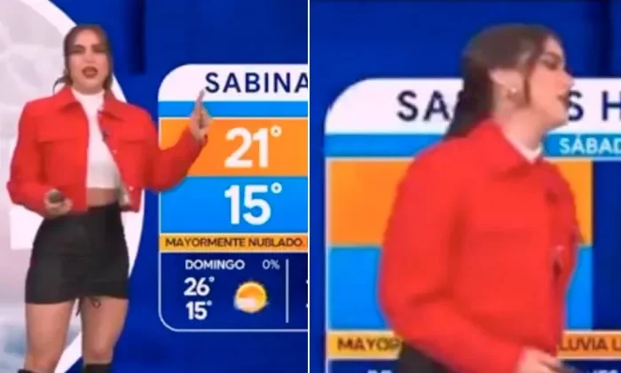 Chica del clima olvida que está en vivo y se vuelve viral