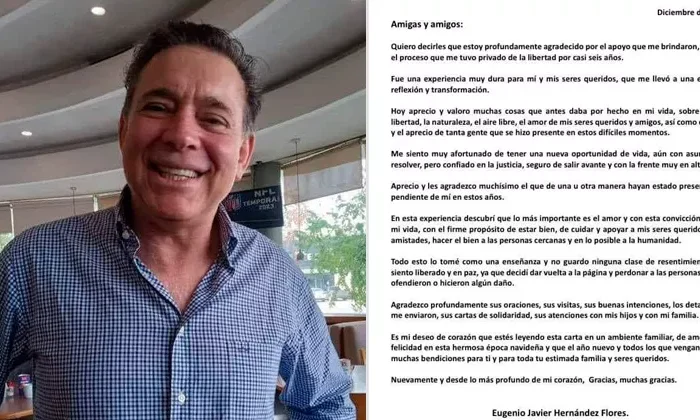 Me siento sin rencores, liberado y en paz: “Geño”