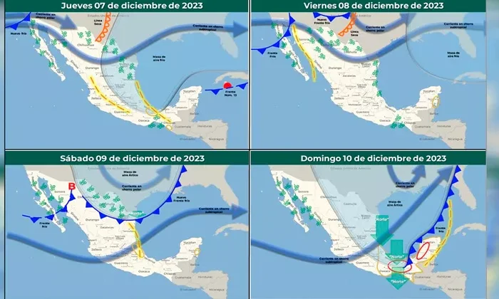 Viene frío intenso a cuatro grados