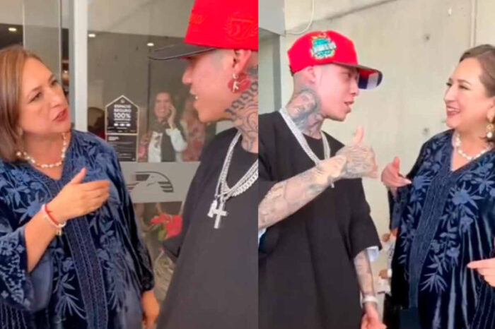 Santa Fe Klan y Xóchitl Gálvez se reúne; ¿unas rimas o qué?