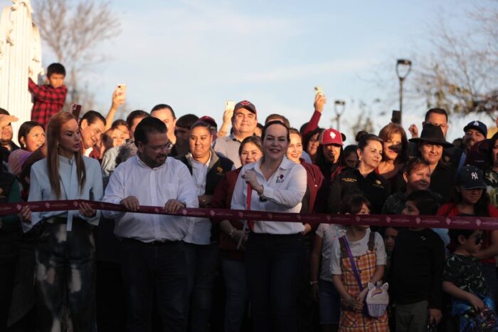 TRANSFORMACIÓN DE PARQUE MENDOZA ES UNA REALIDAD; INAUGURA ALCALDESA CARMEN LILIA CANTUROSAS RENOVADO ESPACIO