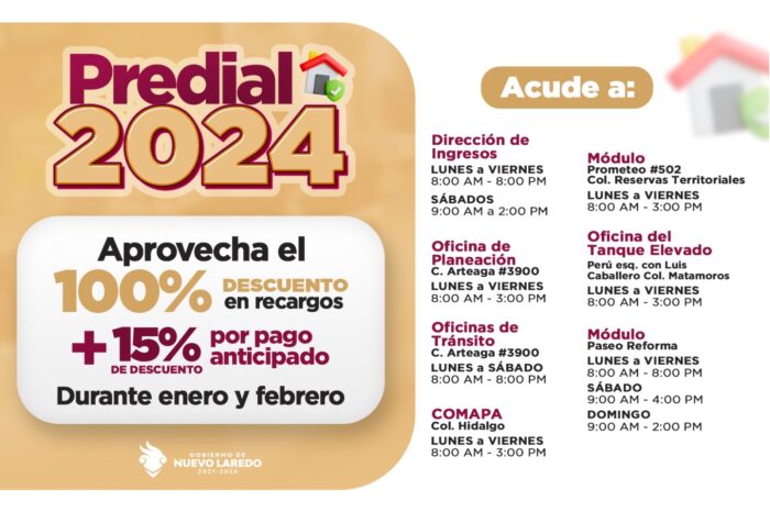 MANTIENE GOBIERNO MUNICIPAL DESCUENTOS AL IMPUESTO PREDIAL