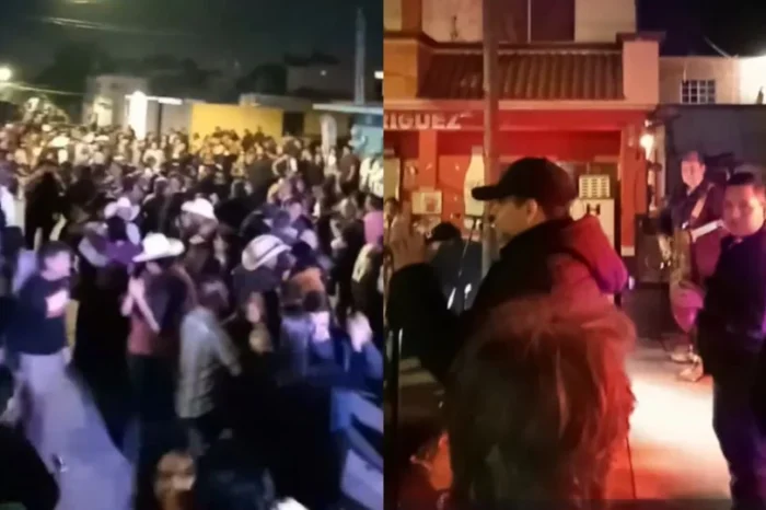 Vecinos se reúnen y festejan todos juntos Año Nuevo en Tamaulipas