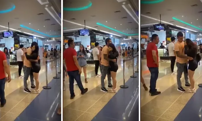 Mintió diciendo que su mamá estába en el hospital y novio la atrapa siendo infiel en el cine